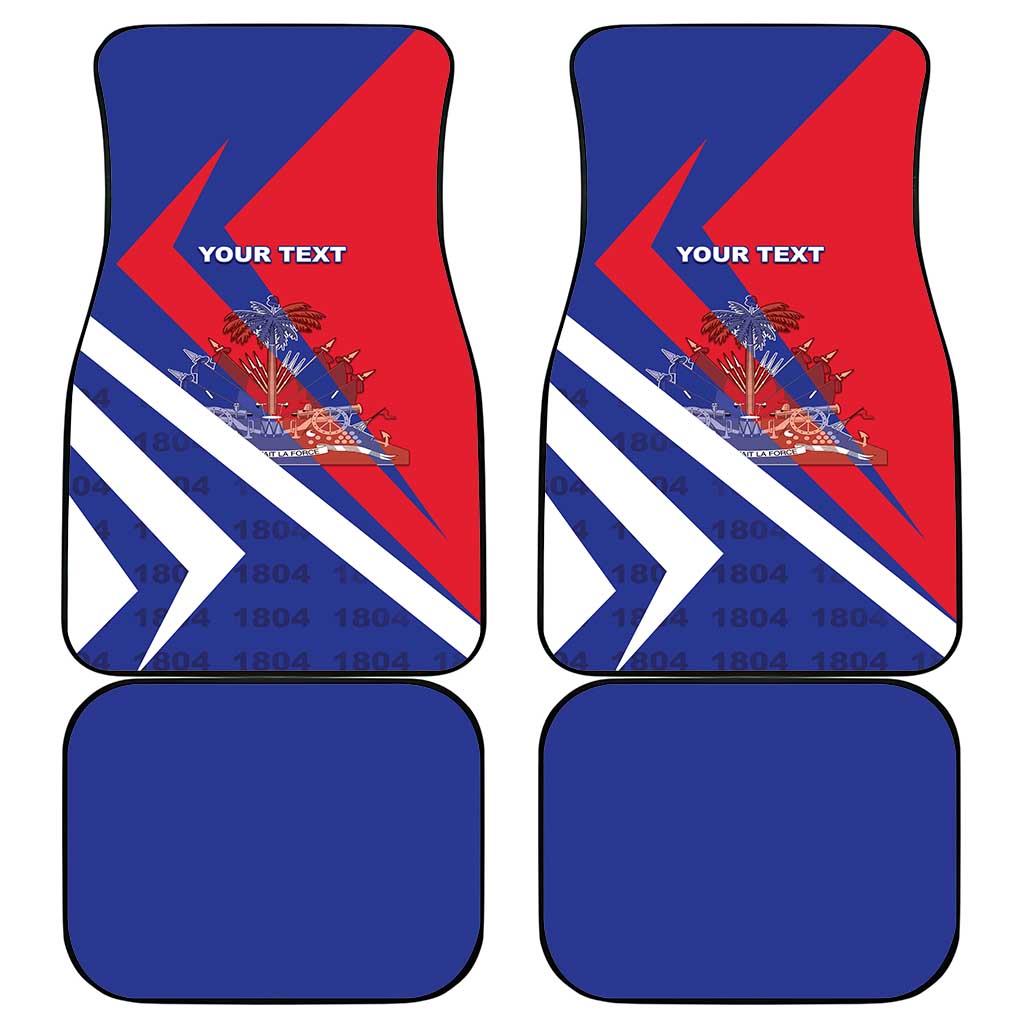 Personalised Haiti 1804 Car Mats Coat Of Arms Simple Style - African Pride