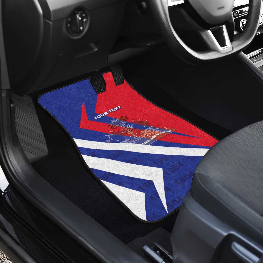 Personalised Haiti 1804 Car Mats Coat Of Arms Simple Style - African Pride