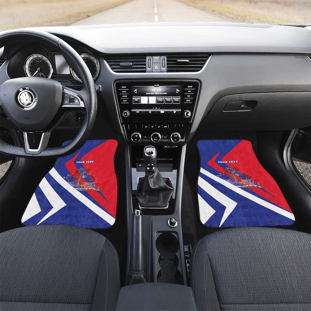 Personalised Haiti 1804 Car Mats Coat Of Arms Simple Style - African Pride