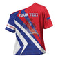 Personalised Haiti 1804 Cross Shoulder Shirt Coat Of Arms Simple Style