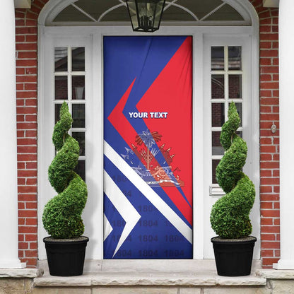 Personalised Haiti 1804 Door Cover Coat Of Arms Simple Style
