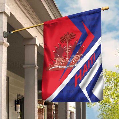 Haiti 1804 Garden Flag Coat Of Arms Simple Style - African Pride