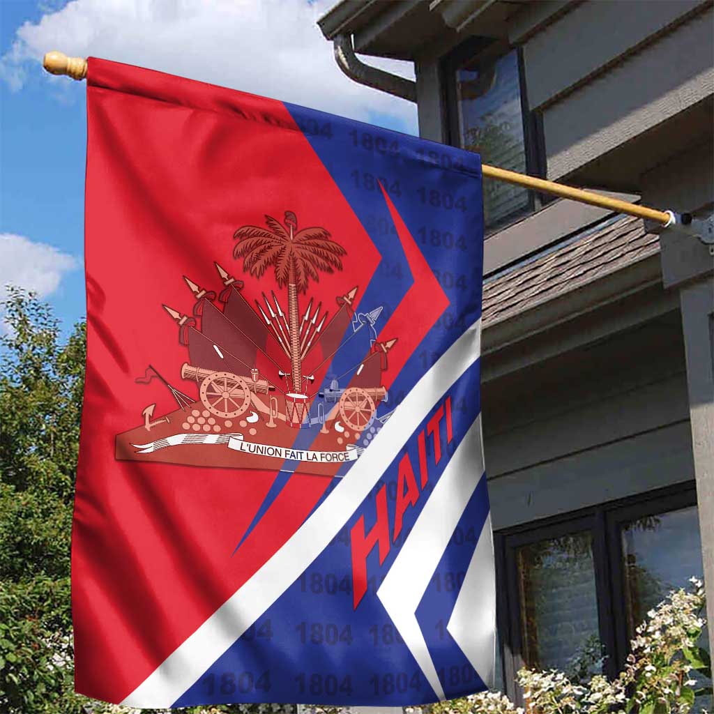Haiti 1804 Garden Flag Coat Of Arms Simple Style - African Pride