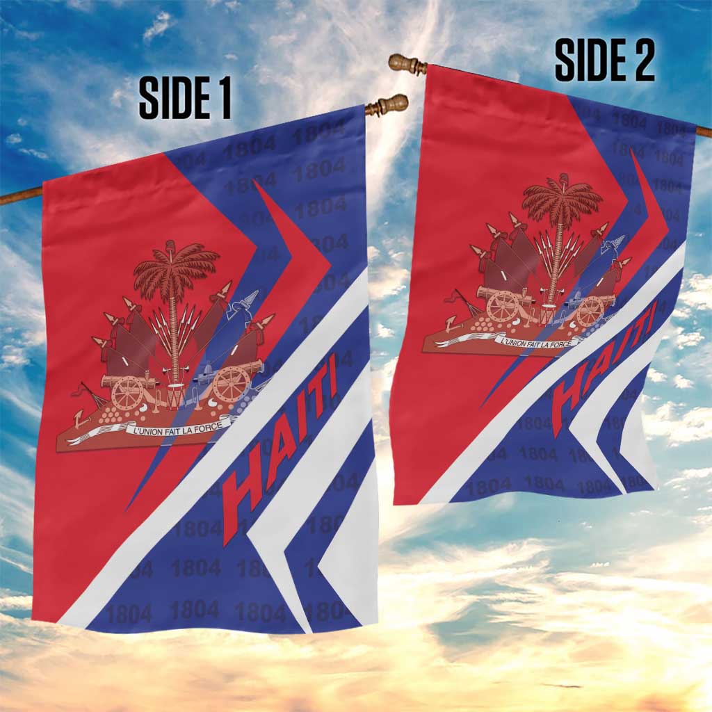 Haiti 1804 Garden Flag Coat Of Arms Simple Style - African Pride