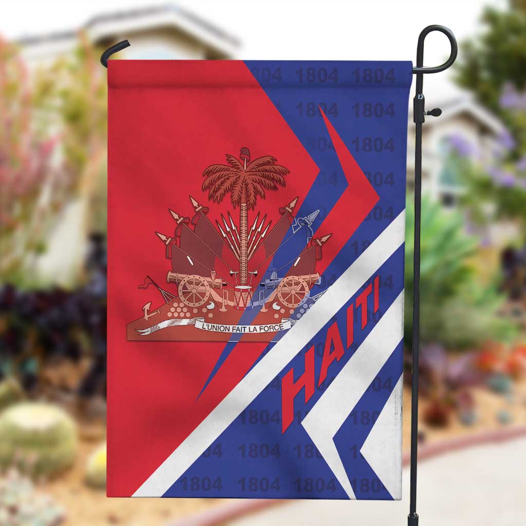 Haiti 1804 Garden Flag Coat Of Arms Simple Style - African Pride