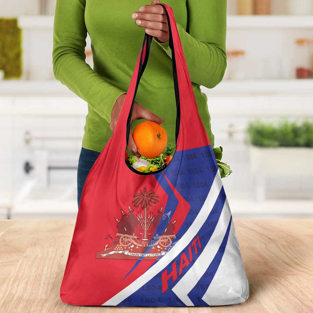 Haiti 1804 Grocery Bag Coat Of Arms Simple Style - African Pride