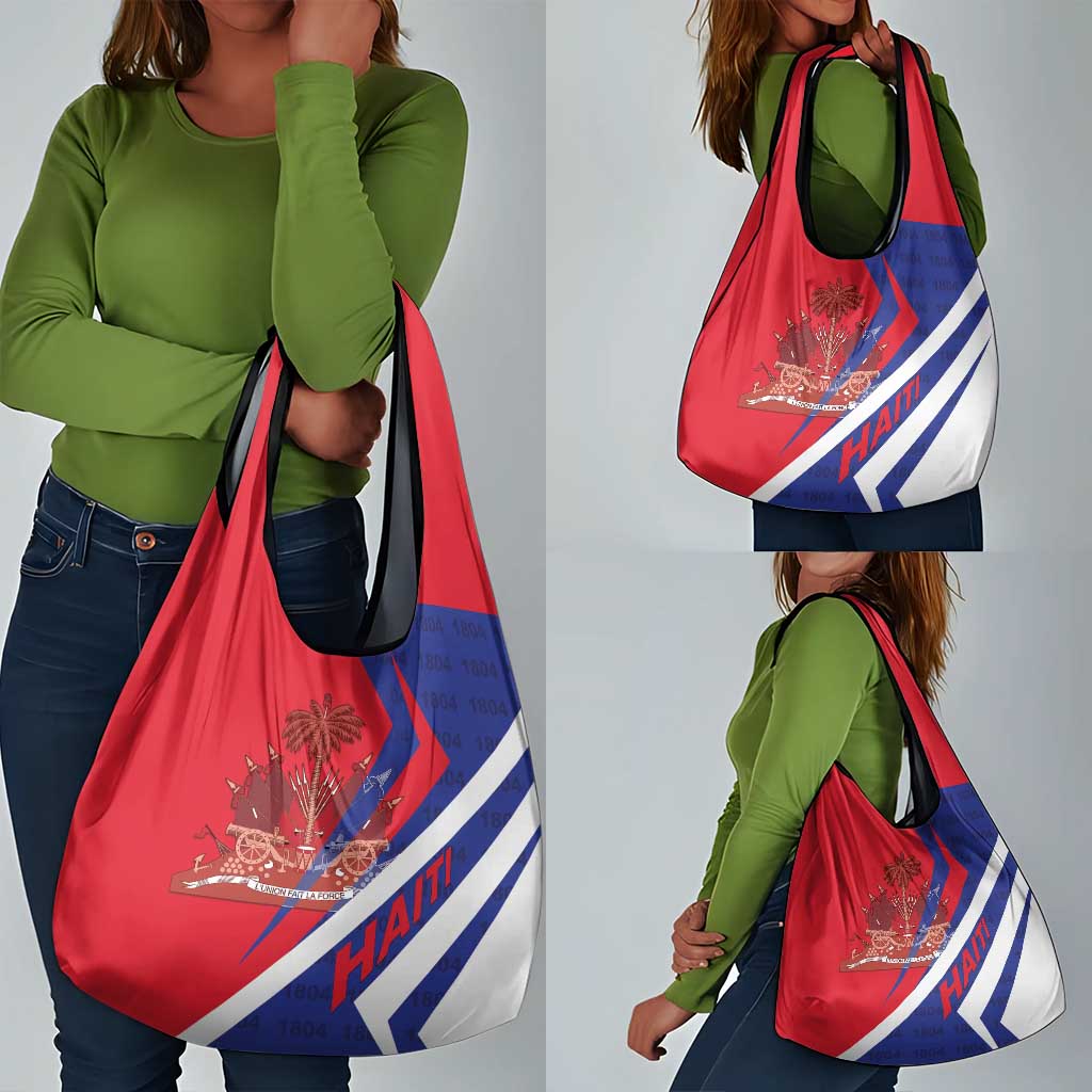 Haiti 1804 Grocery Bag Coat Of Arms Simple Style - African Pride