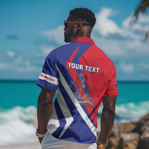Personalised Haiti 1804 Hawaiian Shirt Coat Of Arms Simple Style - African Pride
