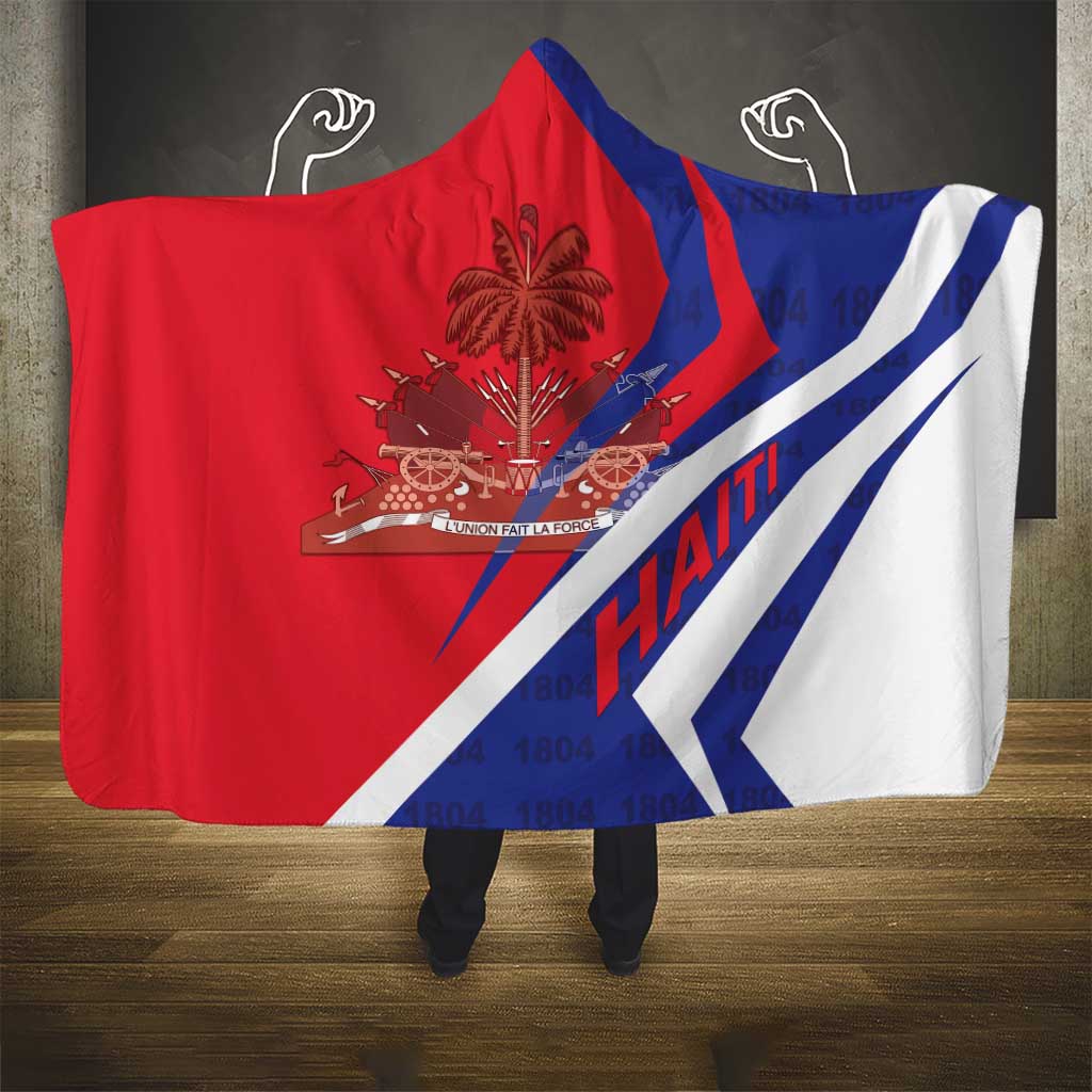 Haiti 1804 Hooded Blanket Coat Of Arms Simple Style - African Pride