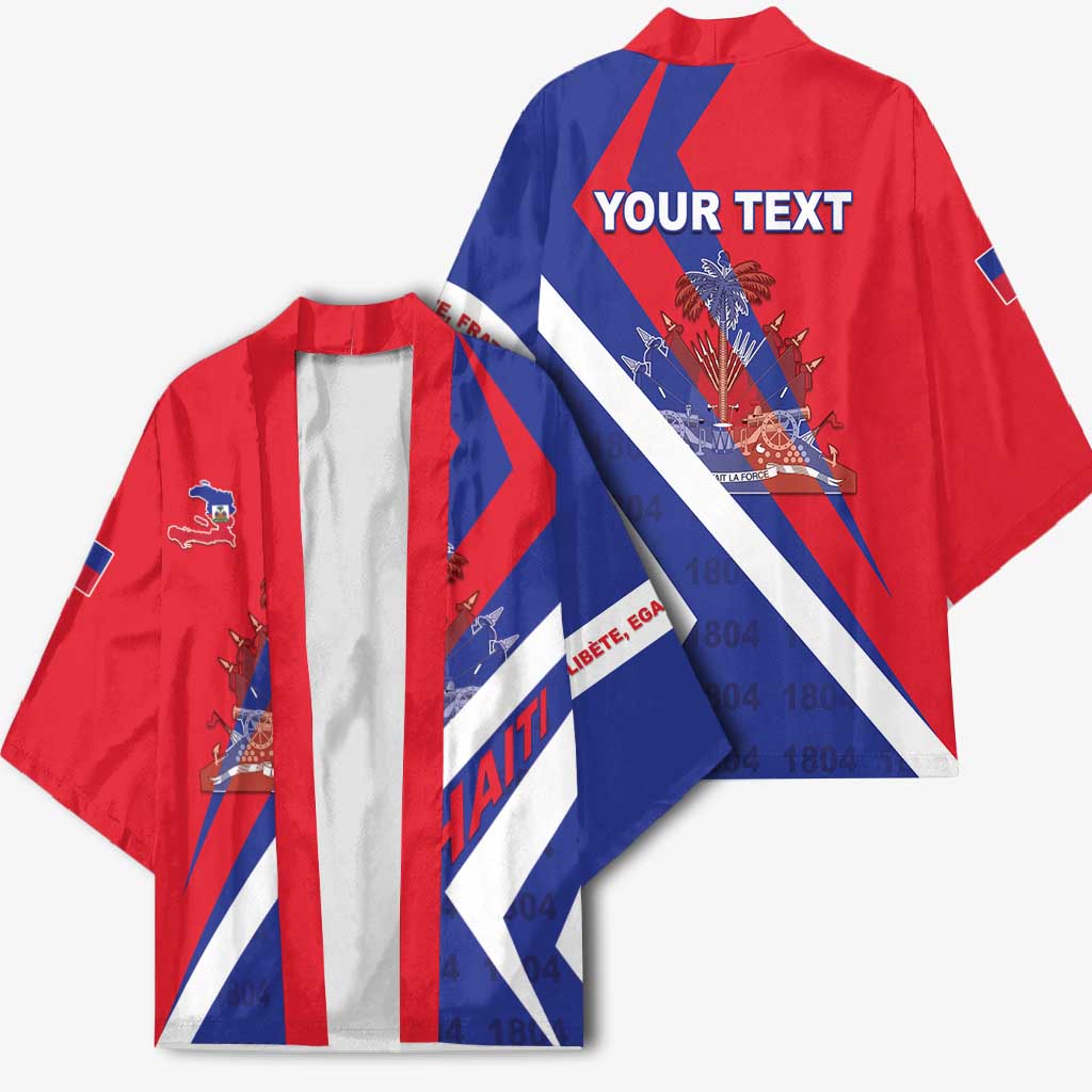 Personalised Haiti 1804 Kimono Coat Of Arms Simple Style