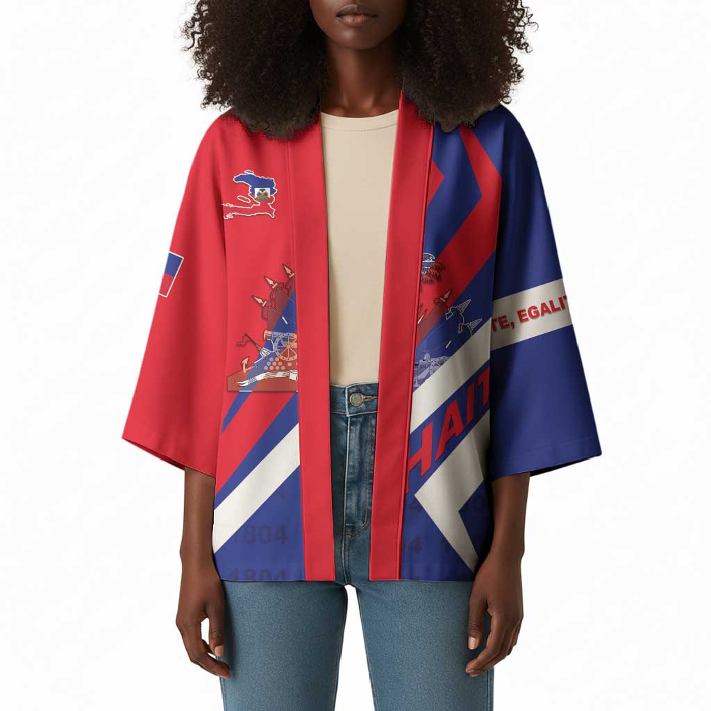 Personalised Haiti 1804 Kimono Coat Of Arms Simple Style