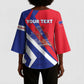 Personalised Haiti 1804 Kimono Sleeve Blouse Coat Of Arms Simple Style