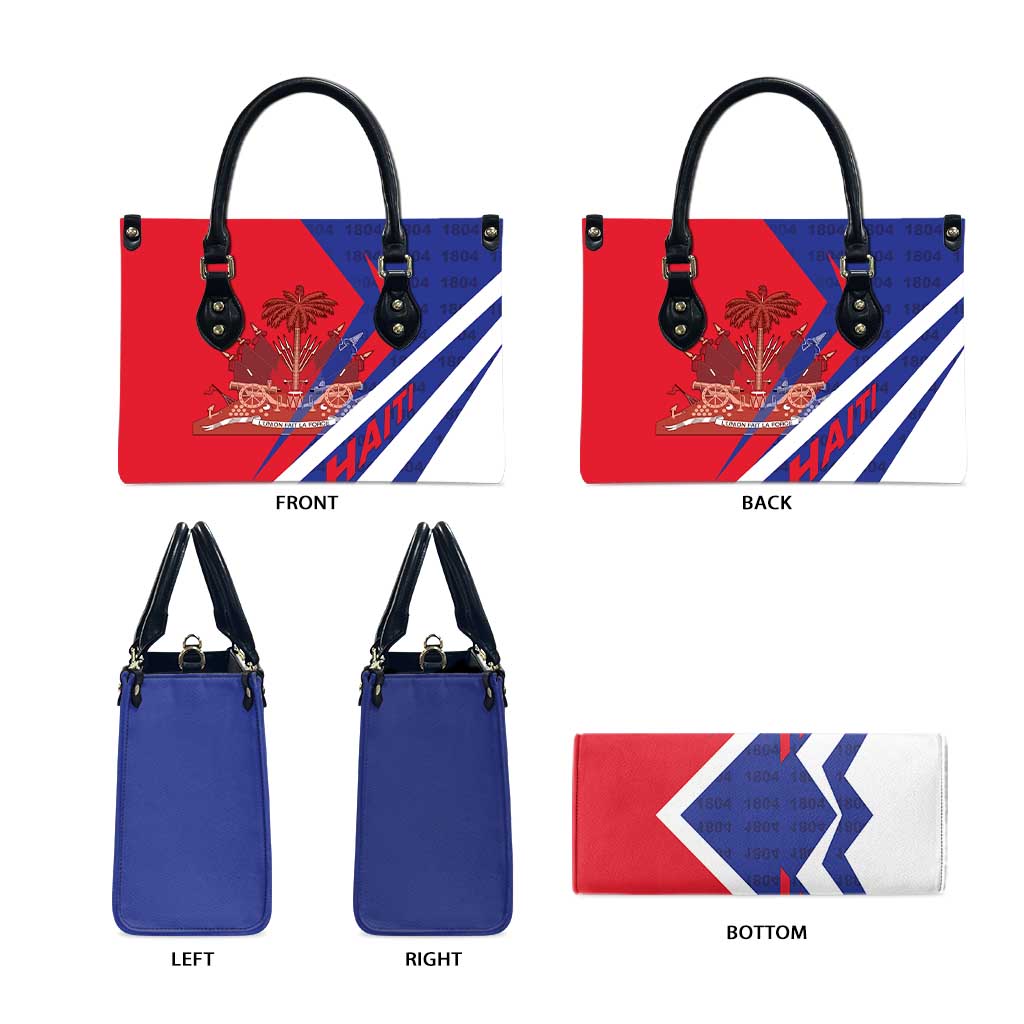 Haiti 1804 Leather Bag Coat Of Arms Simple Style