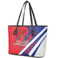 Haiti 1804 Leather Tote Bag Coat Of Arms Simple Style - African Pride