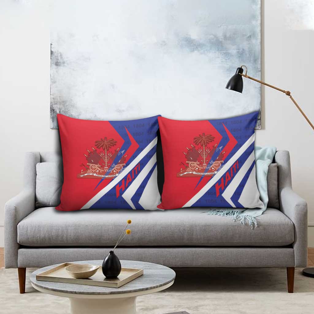 Haiti 1804 Pillow Cover Coat Of Arms Simple Style