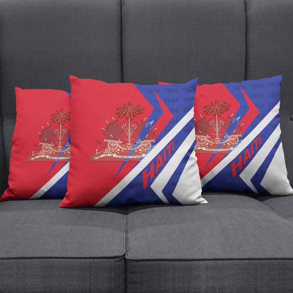 Haiti 1804 Pillow Cover Coat Of Arms Simple Style