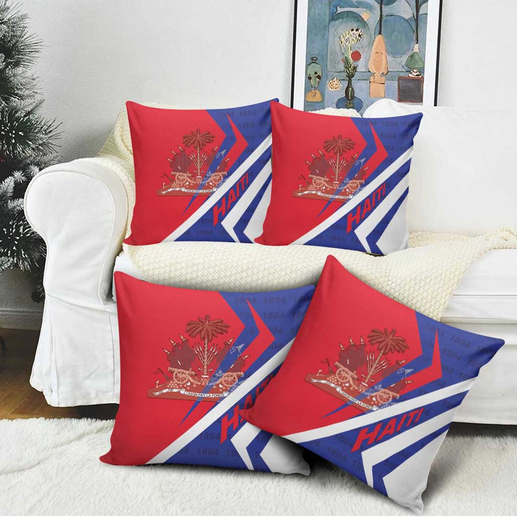 Haiti 1804 Pillow Cover Coat Of Arms Simple Style