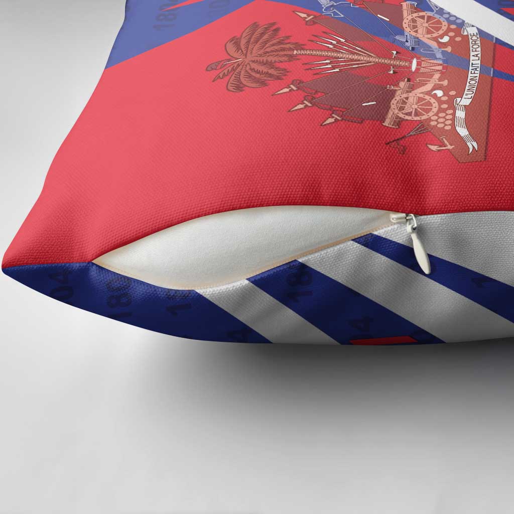 Haiti 1804 Pillow Cover Coat Of Arms Simple Style