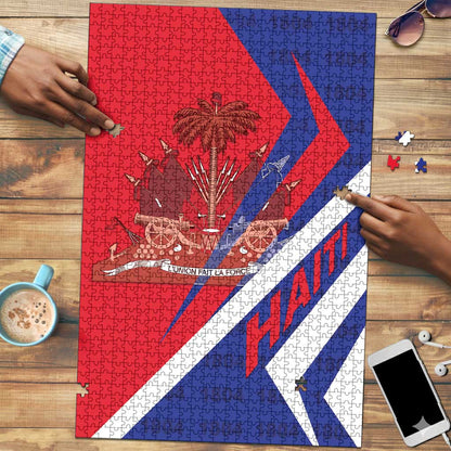 Haiti 1804 Puzzle Coat Of Arms Simple Style