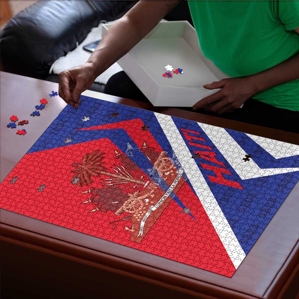 Haiti 1804 Puzzle Coat Of Arms Simple Style