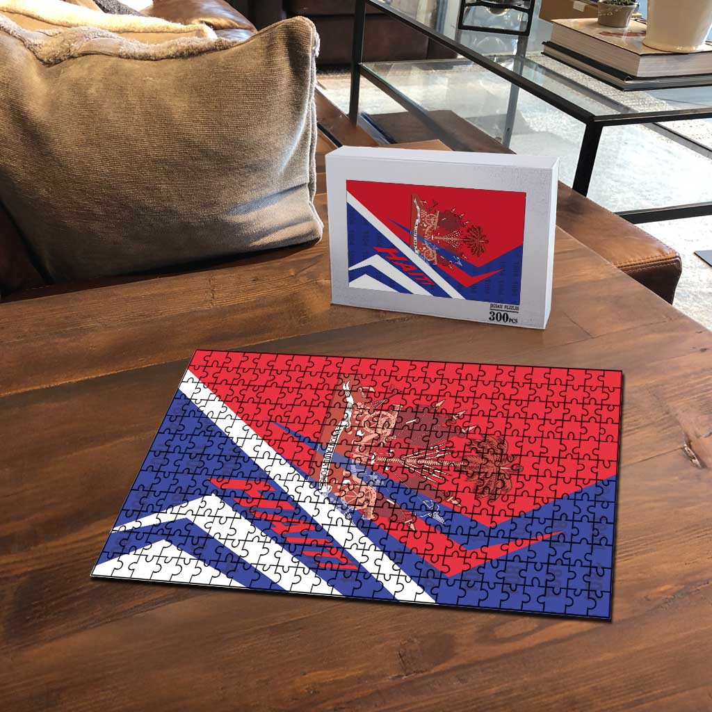 Haiti 1804 Puzzle Coat Of Arms Simple Style