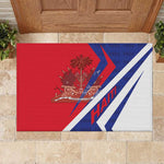 Haiti 1804 Rubber Doormat Coat Of Arms Simple Style - African Pride