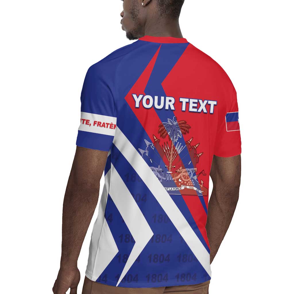Personalised Haiti 1804 Rugby Jersey Coat Of Arms Simple Style - African Pride