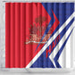 Haiti 1804 Shower Curtain Coat Of Arms Simple Style - African Pride