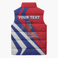 Personalised Haiti 1804 Sleeveless Puffer Jacket Coat Of Arms Simple Style