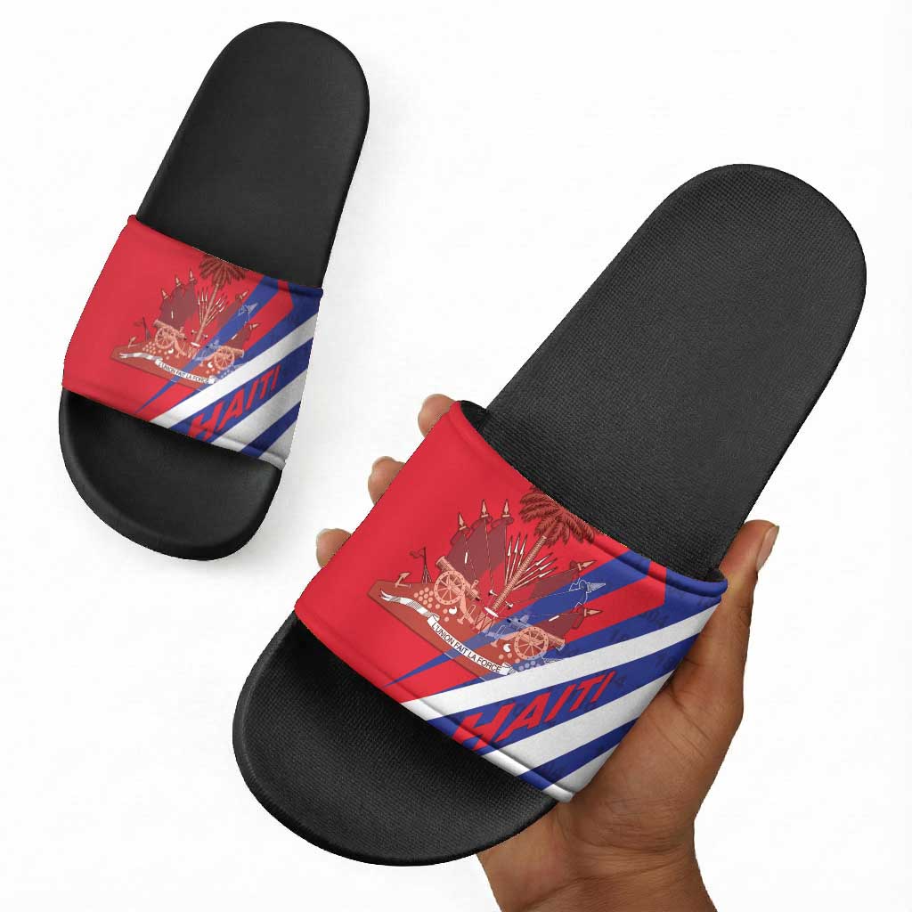 Haiti 1804 Slide Sandals Coat Of Arms Simple Style