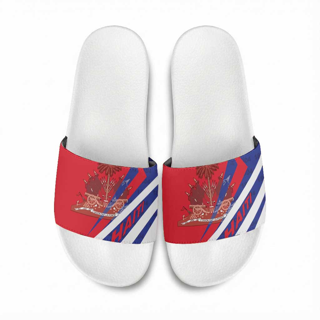 Haiti 1804 Slide Sandals Coat Of Arms Simple Style