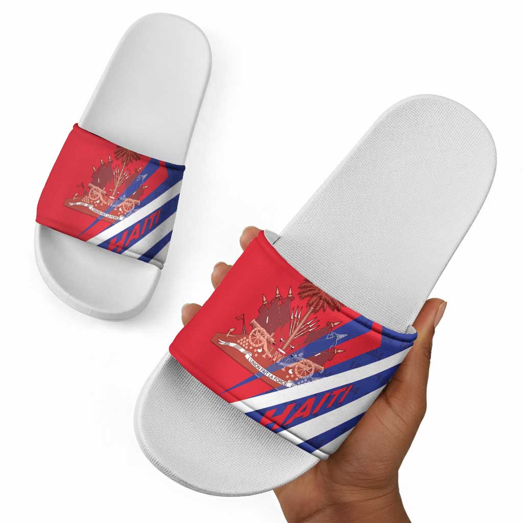 Haiti 1804 Slide Sandals Coat Of Arms Simple Style