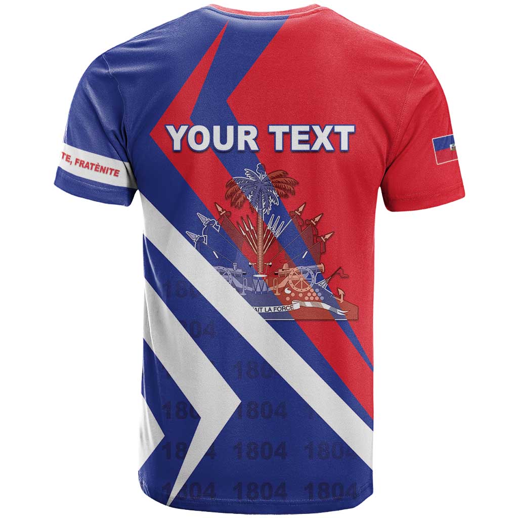 Personalised Haiti 1804 T shirt Coat Of Arms Simple Style - African Pride