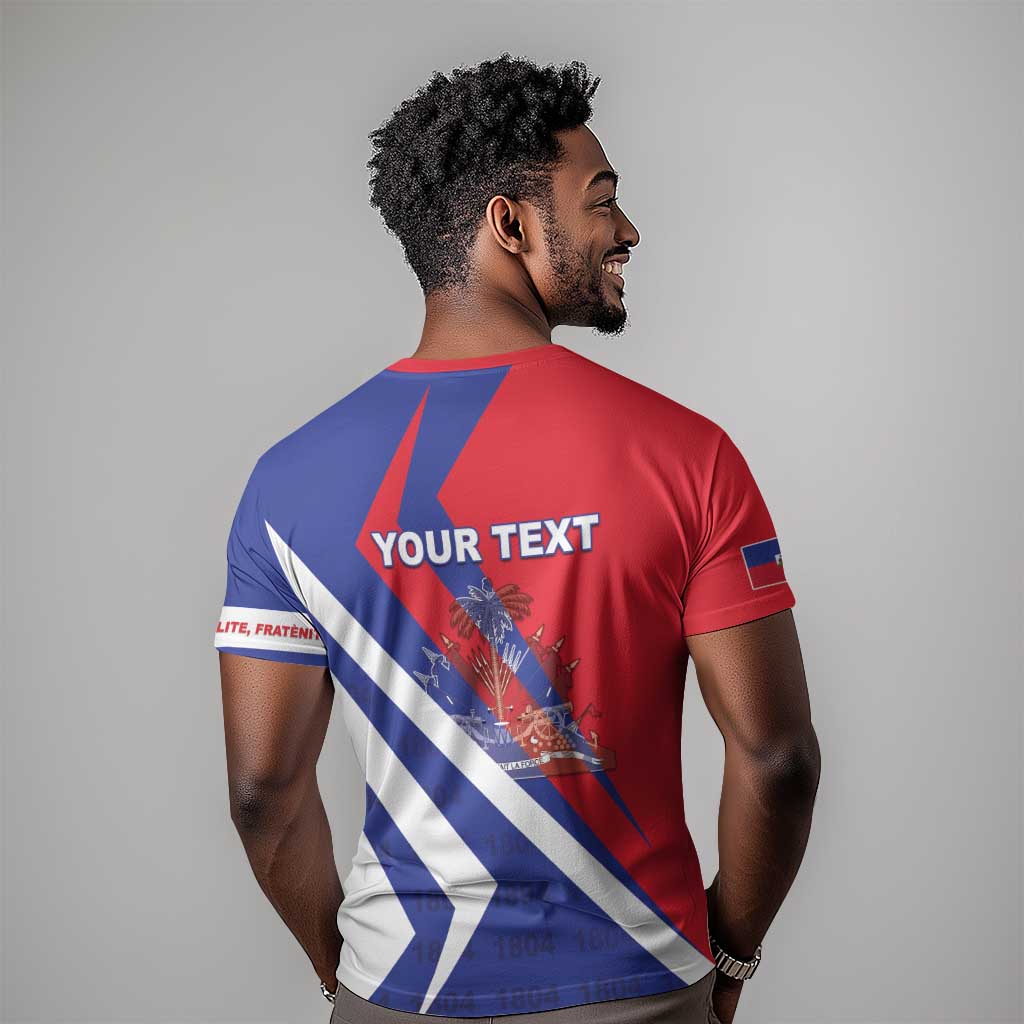 Personalised Haiti 1804 T shirt Coat Of Arms Simple Style - African Pride