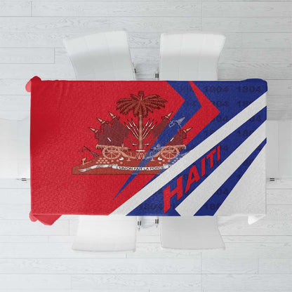Haiti 1804 Tablecloth Coat Of Arms Simple Style - African Pride
