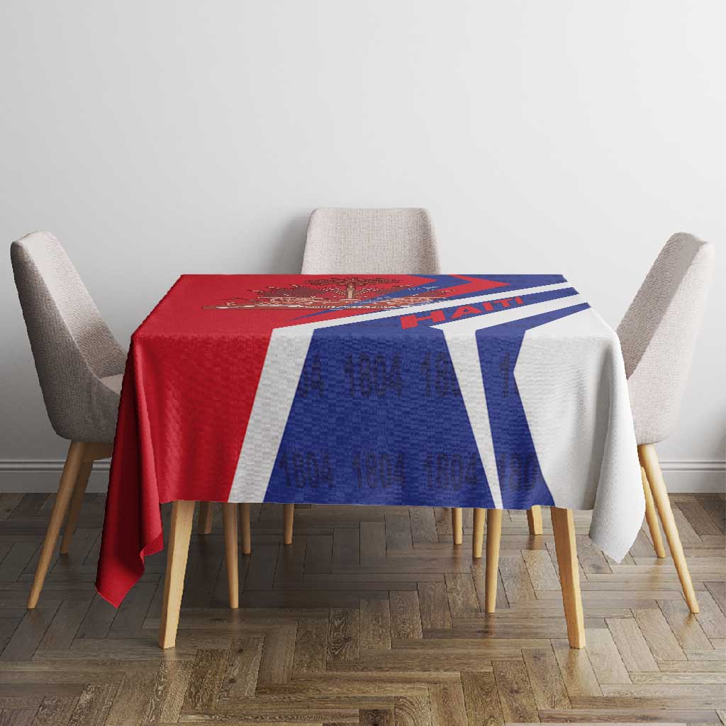 Haiti 1804 Tablecloth Coat Of Arms Simple Style - African Pride