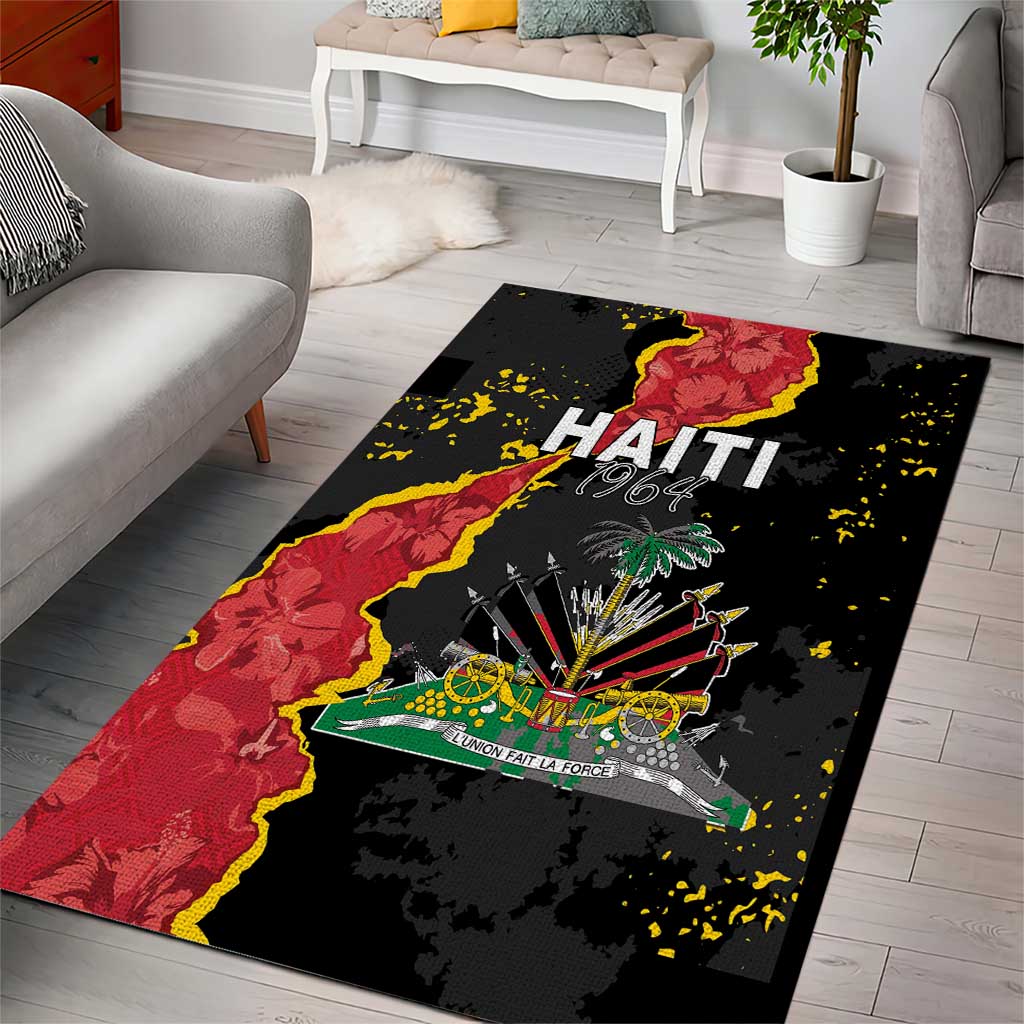 Haiti 1964 Area Rug Coat Of Arms Unique Style - African Pride