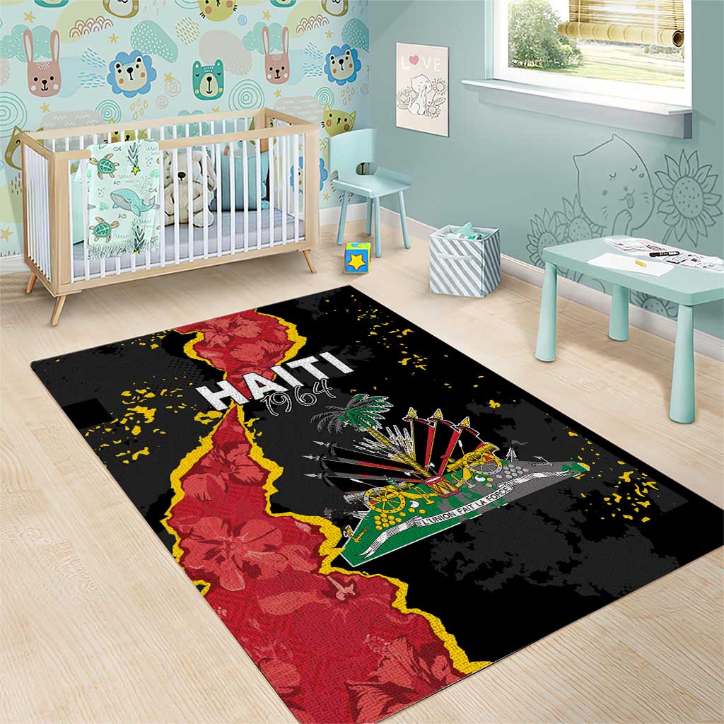 Haiti 1964 Area Rug Coat Of Arms Unique Style - African Pride