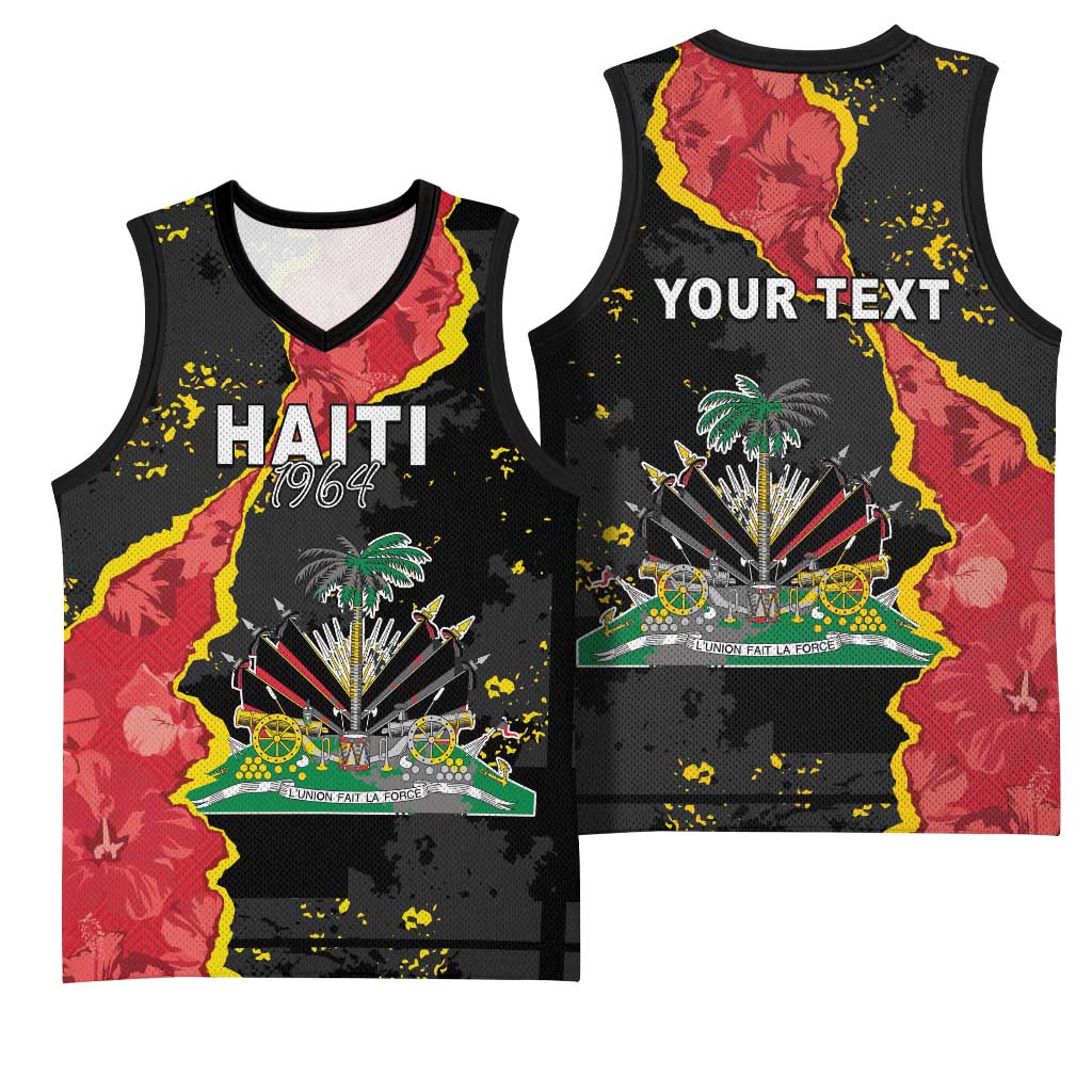Personalised Haiti 1964 Basketball Jersey Coat Of Arms Unique Style - African Pride