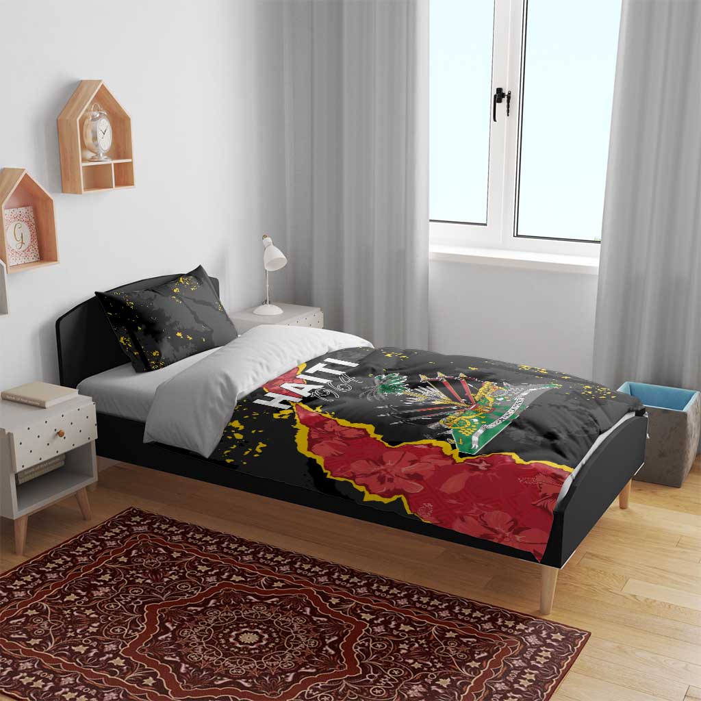 Haiti 1964 Bedding Set Coat Of Arms Unique Style - African Pride