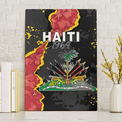 Haiti 1964 Canvas Wall Art Coat Of Arms Unique Style - African Pride