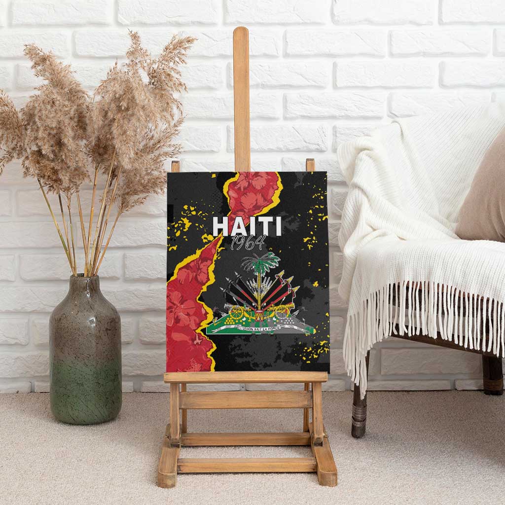 Haiti 1964 Canvas Wall Art Coat Of Arms Unique Style - African Pride