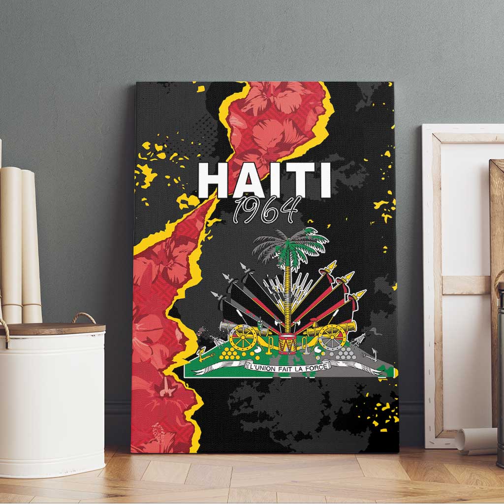 Haiti 1964 Canvas Wall Art Coat Of Arms Unique Style - African Pride