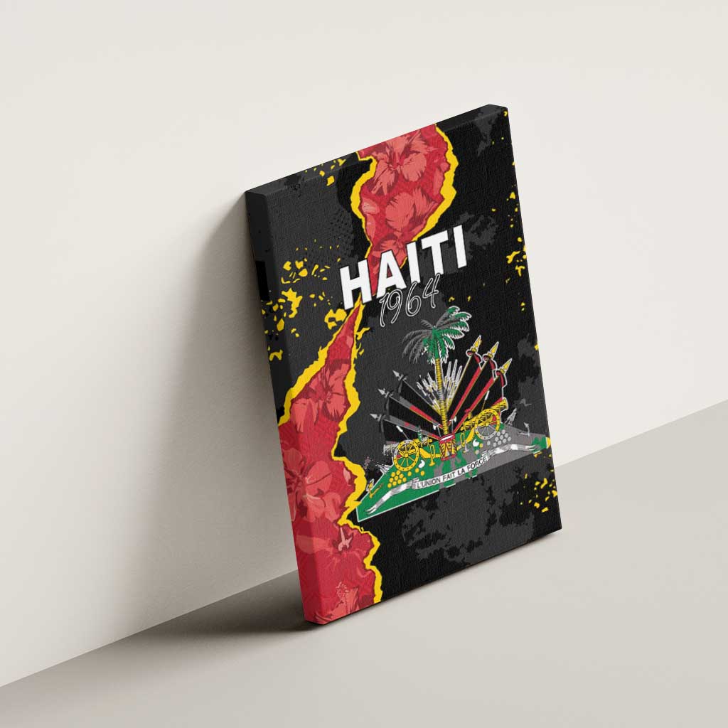 Haiti 1964 Canvas Wall Art Coat Of Arms Unique Style - African Pride