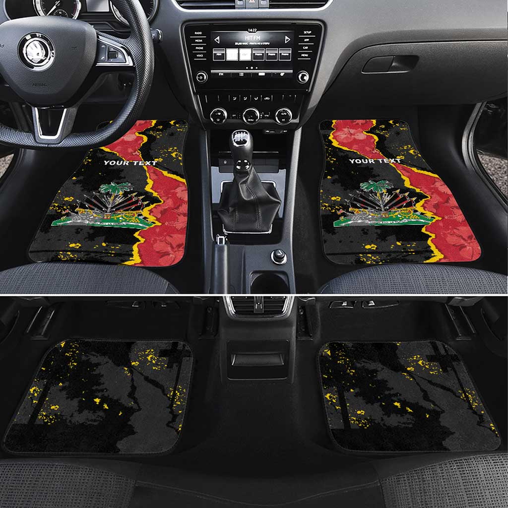 Personalised Haiti 1964 Car Mats Coat Of Arms Unique Style - African Pride