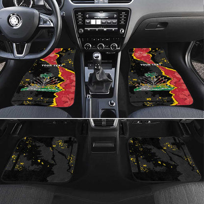 Personalised Haiti 1964 Car Mats Coat Of Arms Unique Style - African Pride