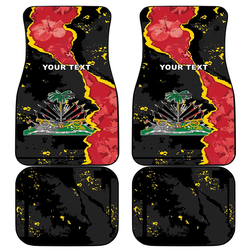Personalised Haiti 1964 Car Mats Coat Of Arms Unique Style - African Pride