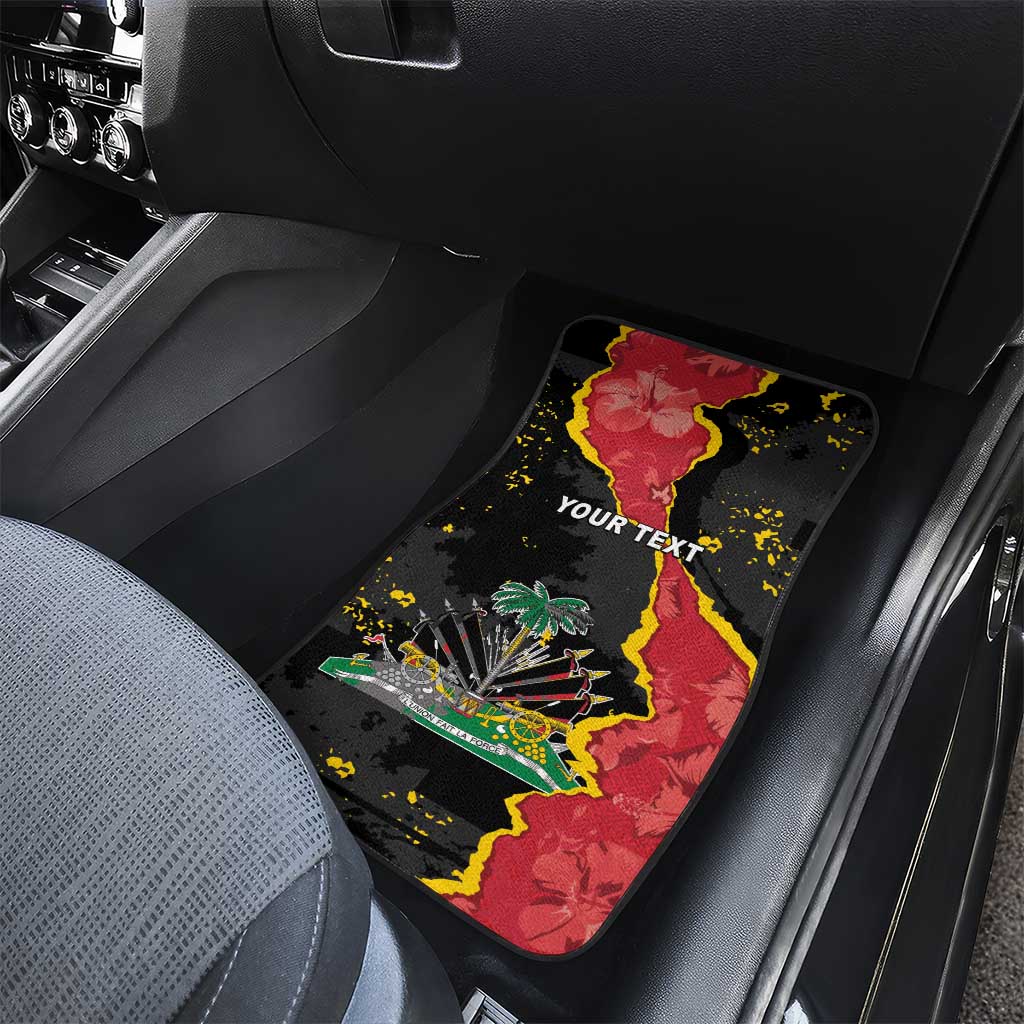 Personalised Haiti 1964 Car Mats Coat Of Arms Unique Style - African Pride