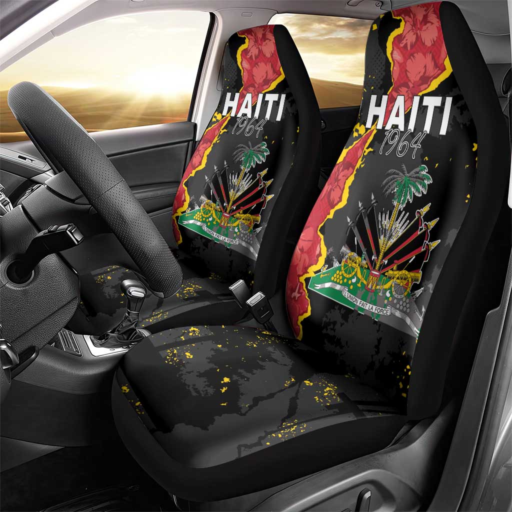 Haiti 1964 Car Seat Cover Coat Of Arms Unique Style - African Pride