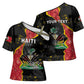 Personalised Haiti 1964 Cross Shoulder Shirt Coat Of Arms Unique Style